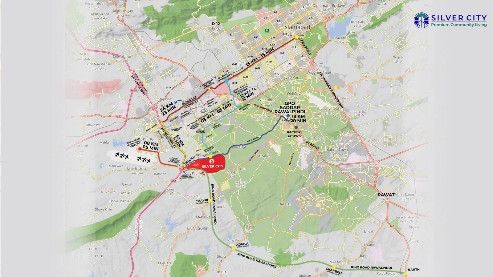 Silver City: Where Location Excellence and Route Connectivity Create Pakistan's Finest Investment